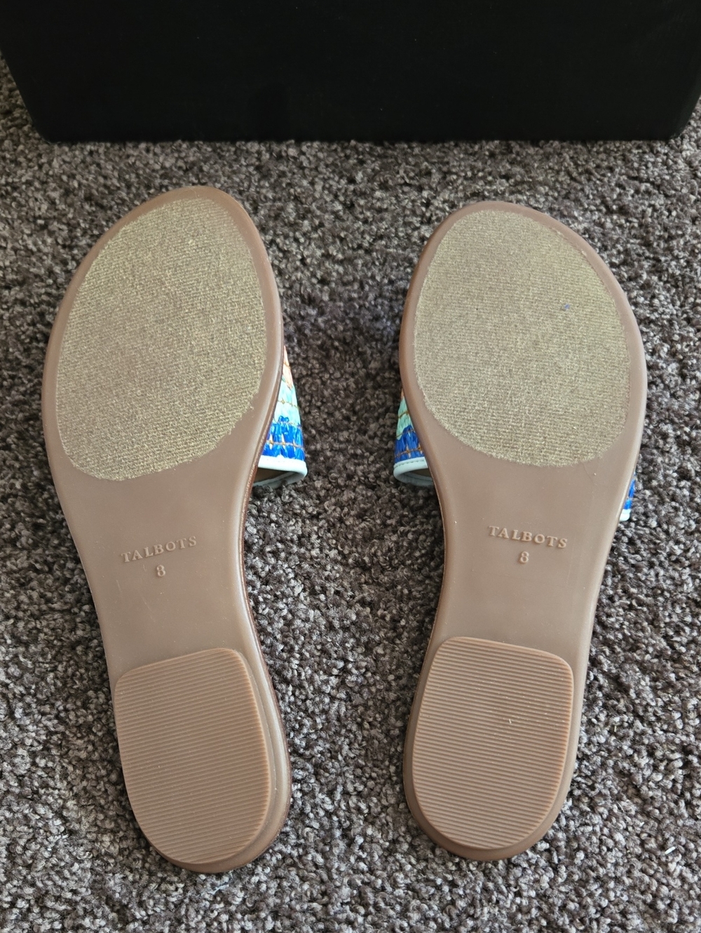 NEW Talbots Pink Multi Color Slide Sandals 8 M - Picture 3 of 6